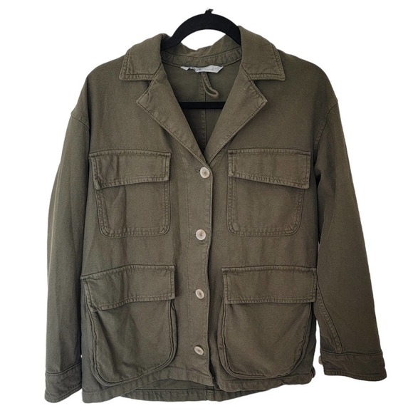 Zara Front Pocket Button Down Jacket - Picture 1 of 8